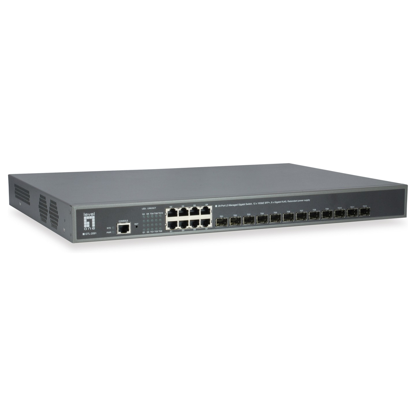Switch 8x GE GTL-2091 12x10GSFP+19' — Buy in Cyprus with Fast Delivery