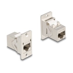 Panel Mount RJ45 Kupplung Buchse zu Buchse Cat.6A Metall konisch — Buy in Cyprus with Fast Delivery