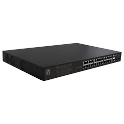 Switch 24x FE FGP-2831 2xGE 2xGSFP 19' 390W 24xPoE+ — Buy in Cyprus with Fast Delivery