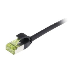 Synergy21 Patchkabel RJ45. CAT6A 500Mhz. 1.5m. schwarz. S-STP(S FTP). slimline rund d4.5mm. TPE LSZH(Superflex). AWG...