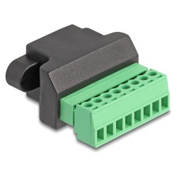 Delock RJ45 Buchse zu Terminalblock Adapter zum Einbau 8 Pin 2-teilig — Buy in Cyprus with Fast Delivery