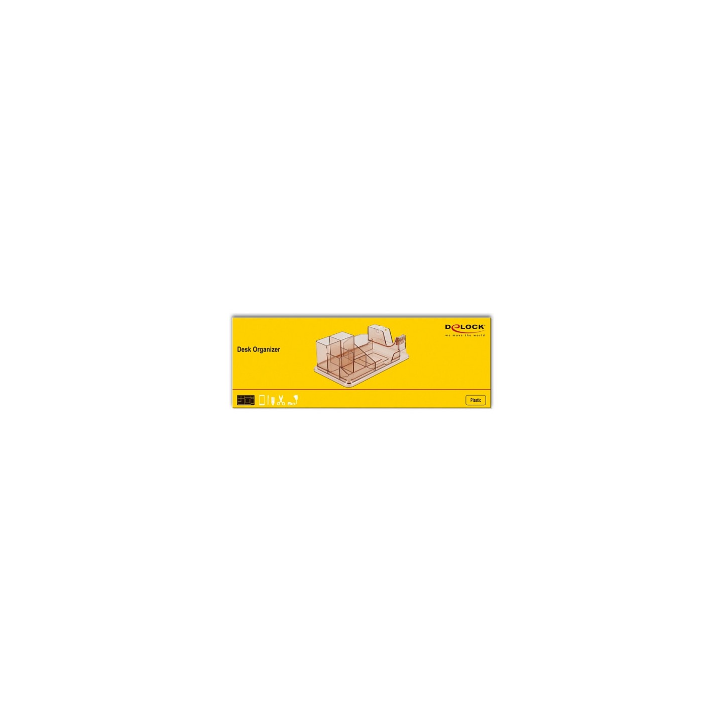 Schreibtisch Organizer transparent braun — Buy in Cyprus with Fast Delivery