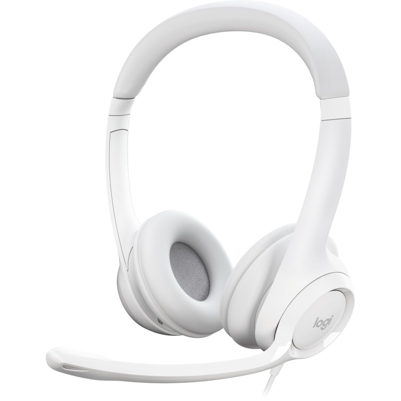 Buy Logitech H390 USB Headset - Wired USB-A On‑Ear Headset - White, Boom Micro... in Cyprus, Nicosia, Limassol, Larnaka, Pafos