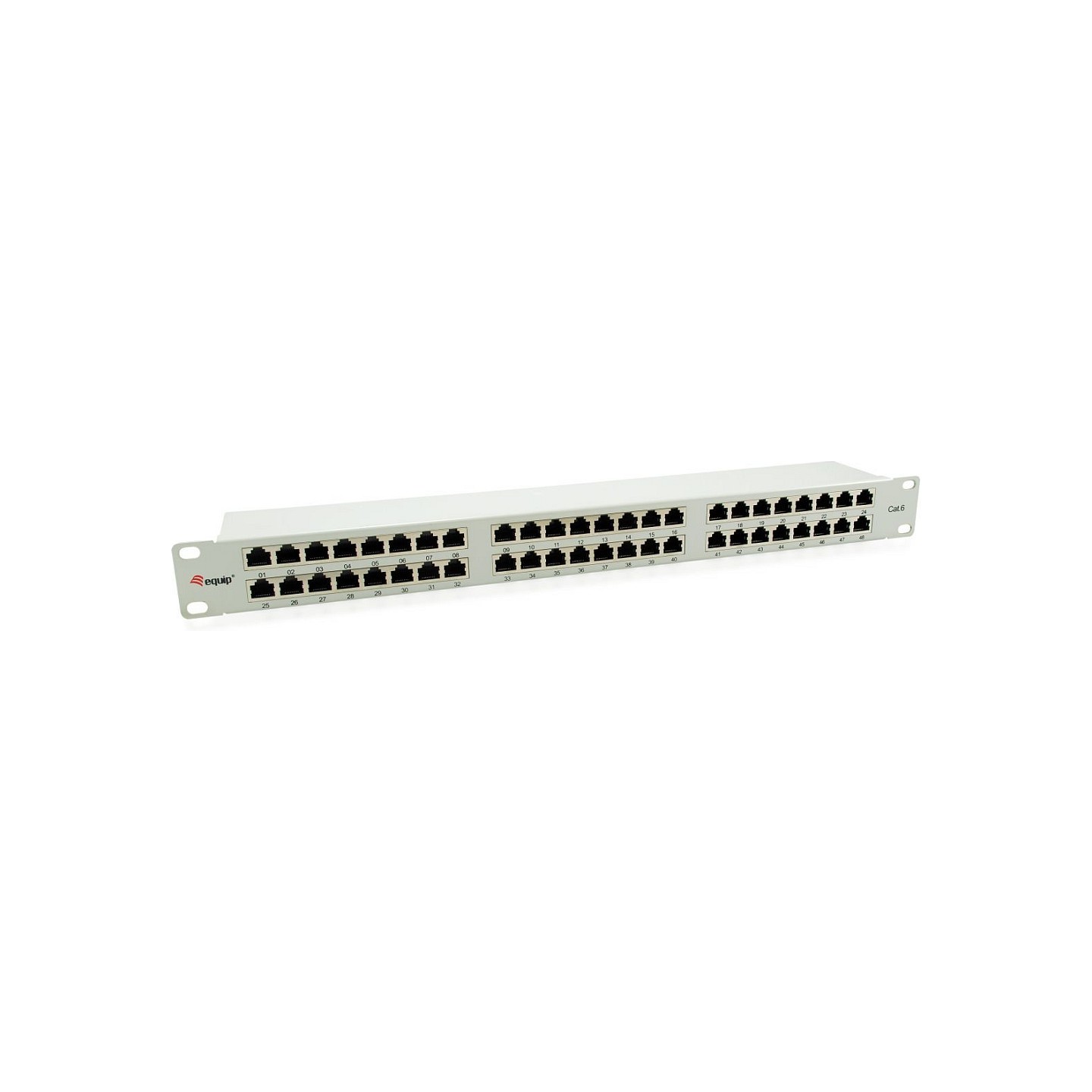 Equip Patchpanel 48x RJ45 Cat6 19' FTP 1HE ISO IEC hellgrau — Buy in Cyprus with Fast Delivery