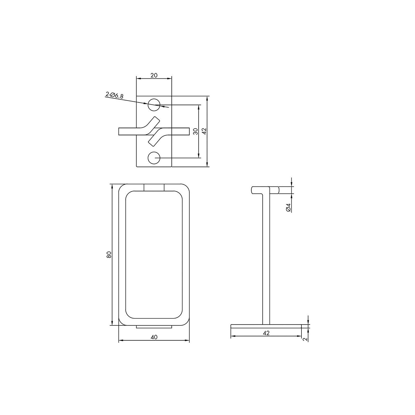 ROLINE Kabelse. 40x80 mm. Metall. Kabeleinfhrung vorn — Buy in Cyprus with Fast Delivery