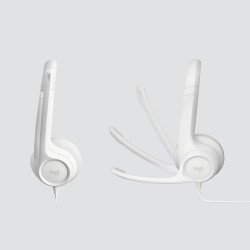 Buy Logitech H390 USB Headset - Wired USB-A On‑Ear Headset - White, Boom Micro... in Cyprus, Nicosia, Limassol, Larnaka, Pafos