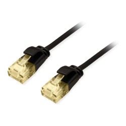 Equip Patchkabel Cat6A SlimFlex U UTP 0.50m schw.LSZH 2xRJ45 Polybeutel — Buy in Cyprus with Fast Delivery