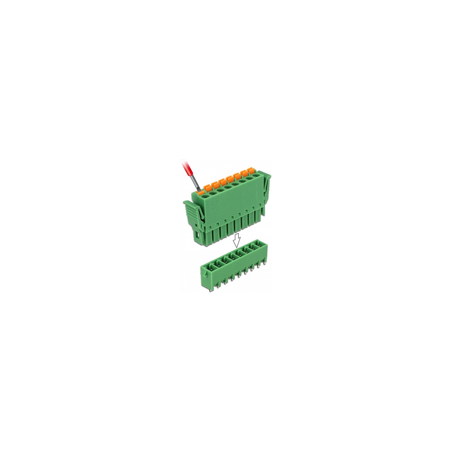 Terminalblock Set für Platine 8 Pin 3.81 mm Rastermaß vertikal — Buy in Cyprus with Fast Delivery