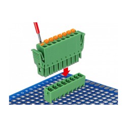 Terminalblock Set für Platine 8 Pin 3.81 mm Rastermaß vertikal — Buy in Cyprus with Fast Delivery