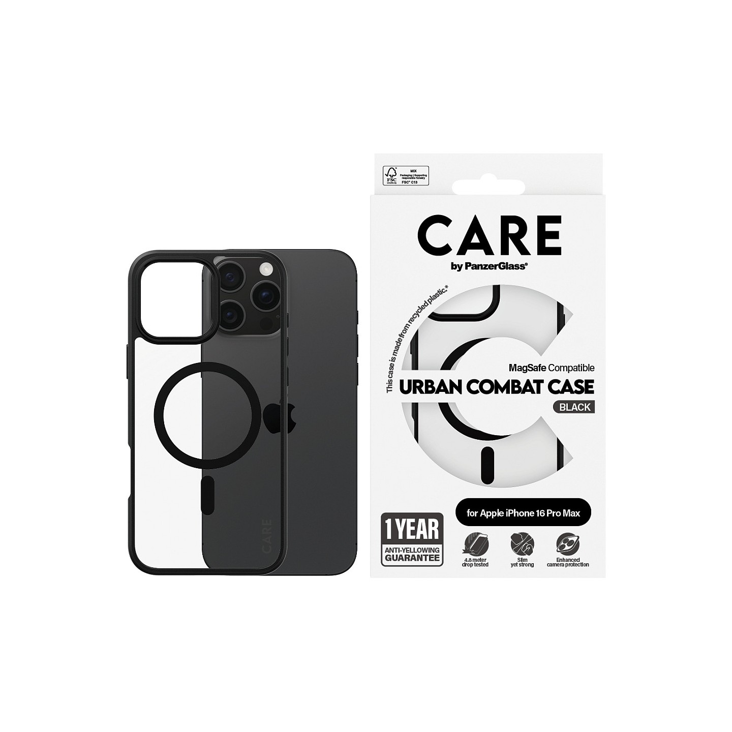 CARE Flagship Urban Combat Black MagSAFE iPhone 16 Pro Max — Buy in Cyprus with Fast Delivery