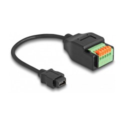 DELOCK USB 2.0 Kabel Typ Mini-B Bu to Terminalblock Adapter — Buy in Cyprus with Fast Delivery