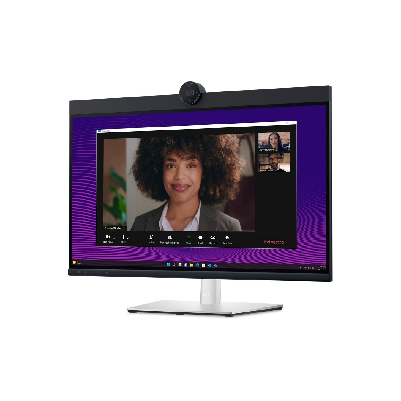 Dell P2724DE 27in QHD (2560x1440) IPS Monitor - USB-C 90W PD, Ethernet, HDMI 1.4, DP, Adjustable Stand, Black/Silver