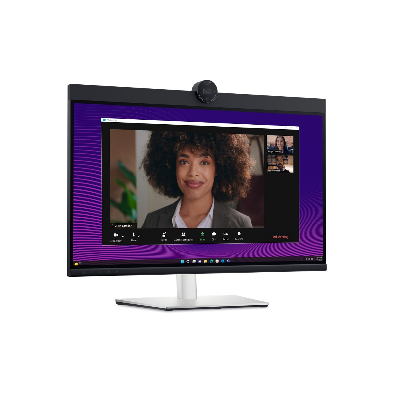 Dell P2724DE 27in QHD (2560x1440) IPS Monitor - USB-C 90W PD, Ethernet, HDMI 1.4, DP, Adjustable Stand, Black/Silver