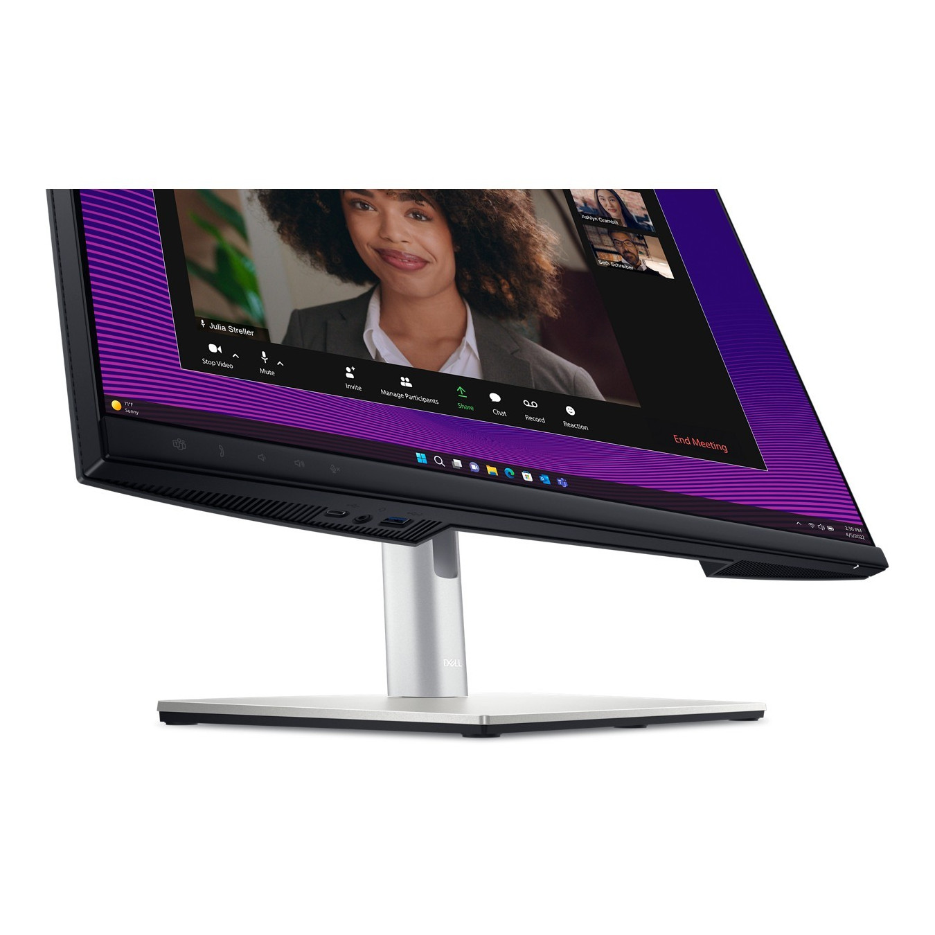 Dell P2724DE 27in QHD (2560x1440) IPS Monitor - USB-C 90W PD, Ethernet, HDMI 1.4, DP, Adjustable Stand, Black/Silver