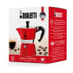 Bialetti Mokka-Express Kanne 3 Tassen Passion Red — Buy in Cyprus with Fast Delivery