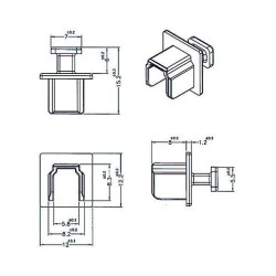 Staubschutz für USB 3.0 Typ-B Buchse mit Griff 10 Stück schwarz — Buy in Cyprus with Fast Delivery