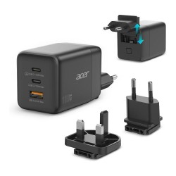 Acer GaN 100w 2 x USB-C + 1x USB-A ports. black — Buy in Cyprus with Fast Delivery