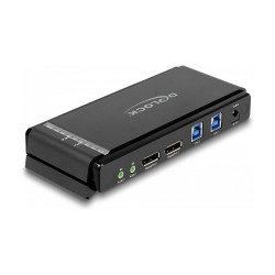 DELOCK DisplayPort 1.4 KVM Switch 8K 60 Hz mit USB 5 Gbps und Audio — Buy in Cyprus with Fast Delivery