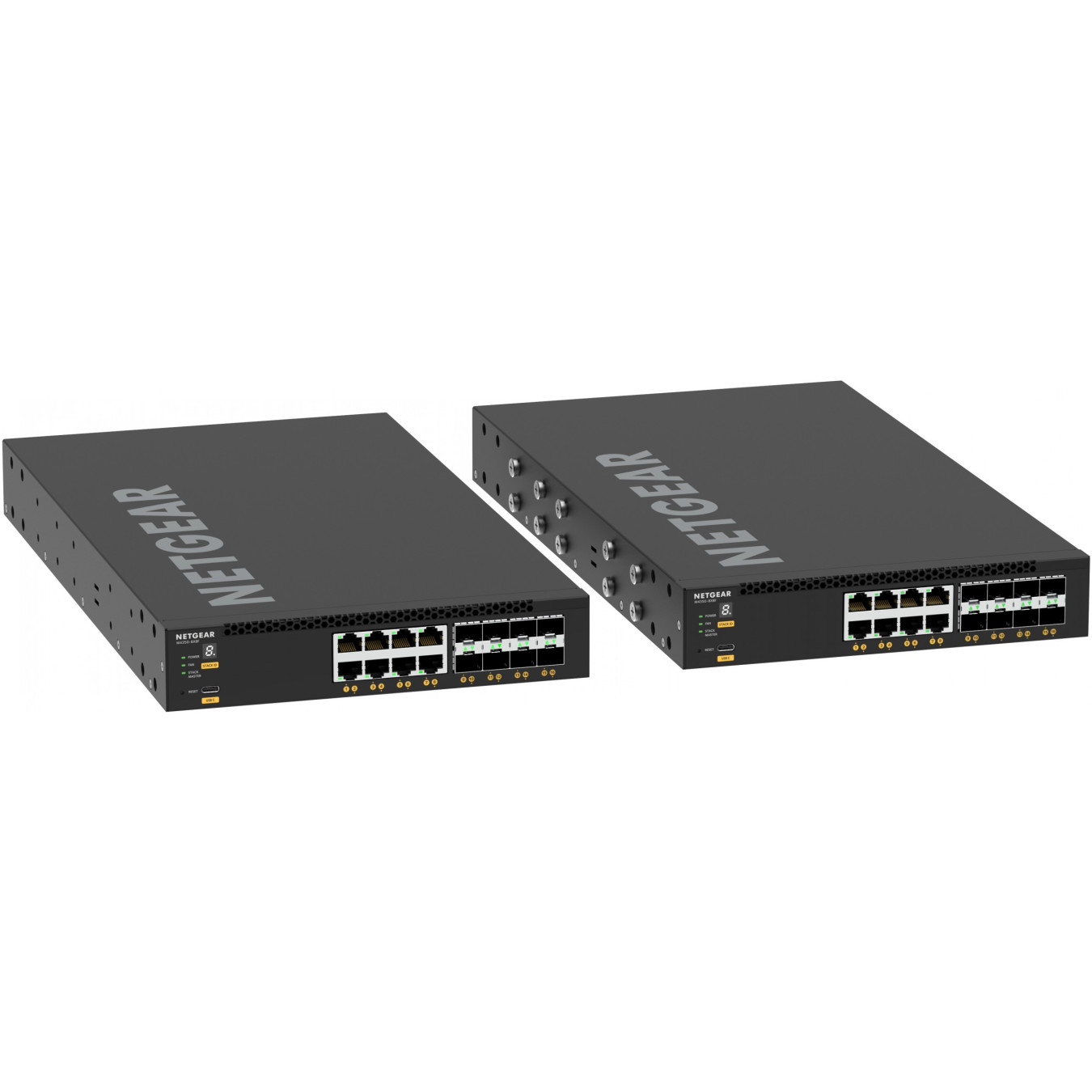 16-Port 10G Managed Switch - NETGEAR M4350-8X8F - L3, 16x10G (8x RJ45 + 8x SFP+), 2GB DDR4, ARM 1.8GHz, 1U Black