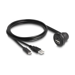 DELOCK USB 2.0 Kabel USB Typ-A Stecker und USB Type-C 1m sw — Buy in Cyprus with Fast Delivery