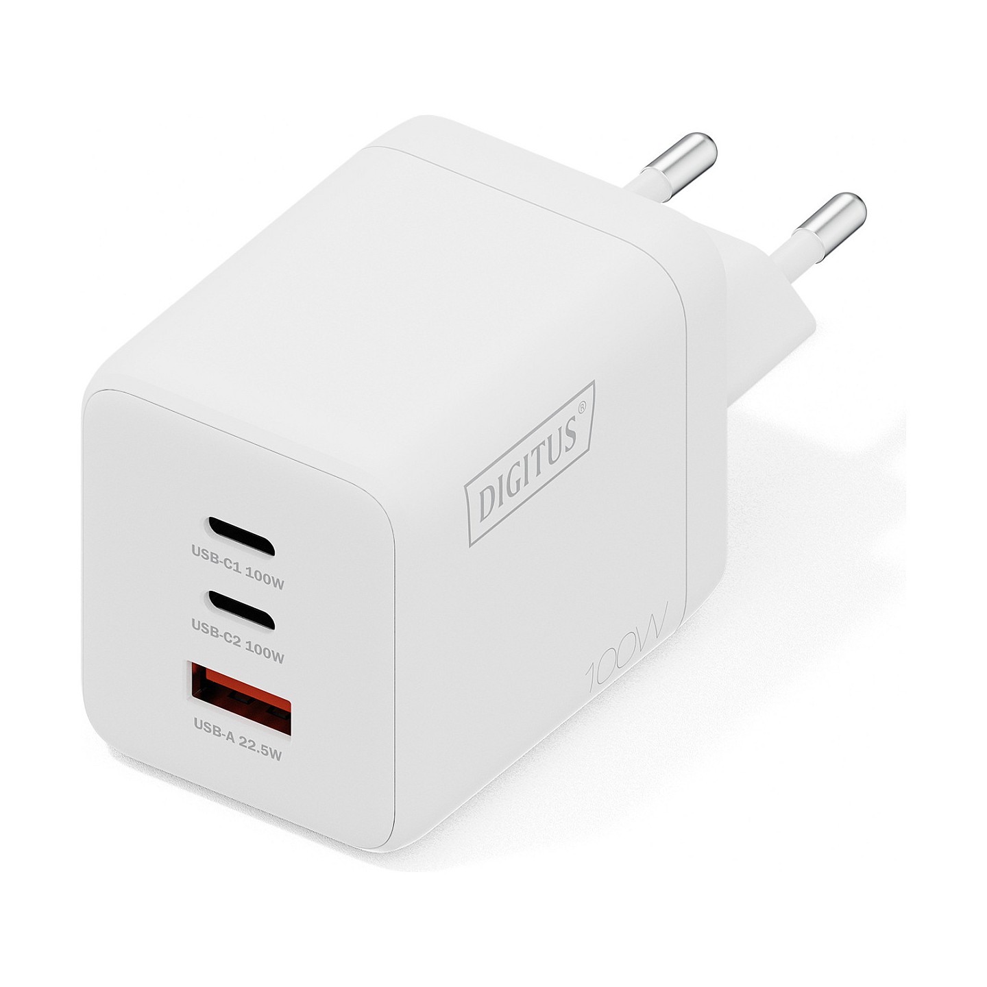 DIGITUS USB GaN Charger 100W. 2x USB-C. 1x USB-A — Buy in Cyprus with Fast Delivery