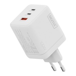DIGITUS USB GaN Charger 100W. 2x USB-C. 1x USB-A — Buy in Cyprus with Fast Delivery