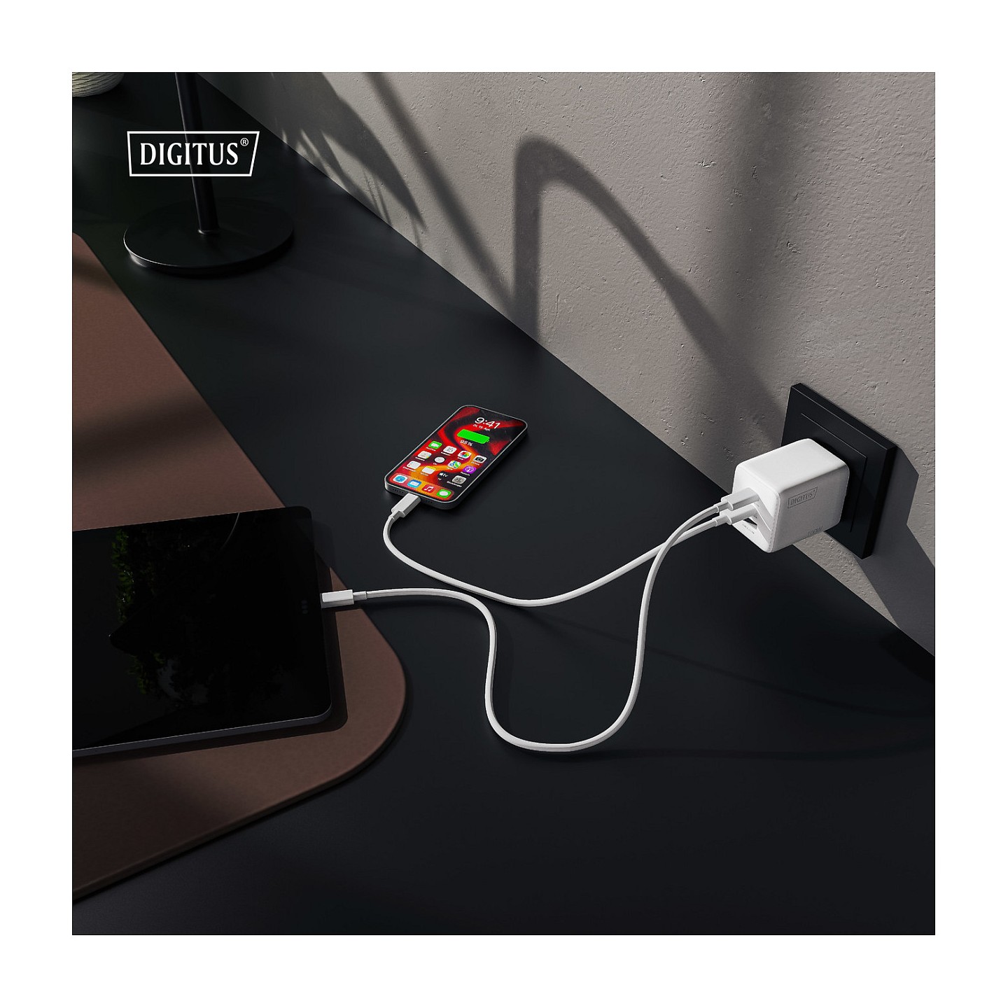 DIGITUS USB GaN Charger 100W. 2x USB-C. 1x USB-A — Buy in Cyprus with Fast Delivery