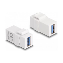 Keystone Modul USB 5 Gbps A Buchse zu USB 5 Gbps A Buchse weiß (1:1) — Buy in Cyprus with Fast Delivery