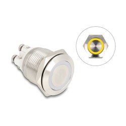 Drucktaster zum Einbau 19 mm 4 x Schraubklemme LED gelb — Buy in Cyprus with Fast Delivery
