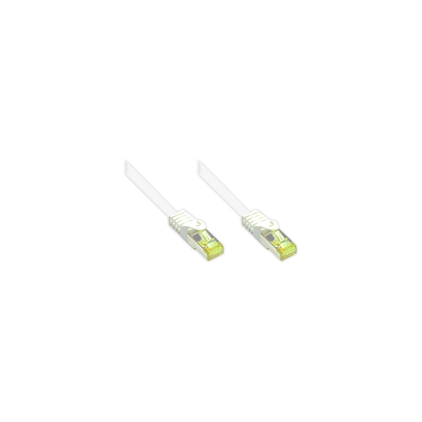 GoodConnections RJ45 Patchkabel mit Cat. 7 Rohkabel und Rastnasenschutz (). S FTP. PiMF. halogenfrei. 500MHz. OFC. we...