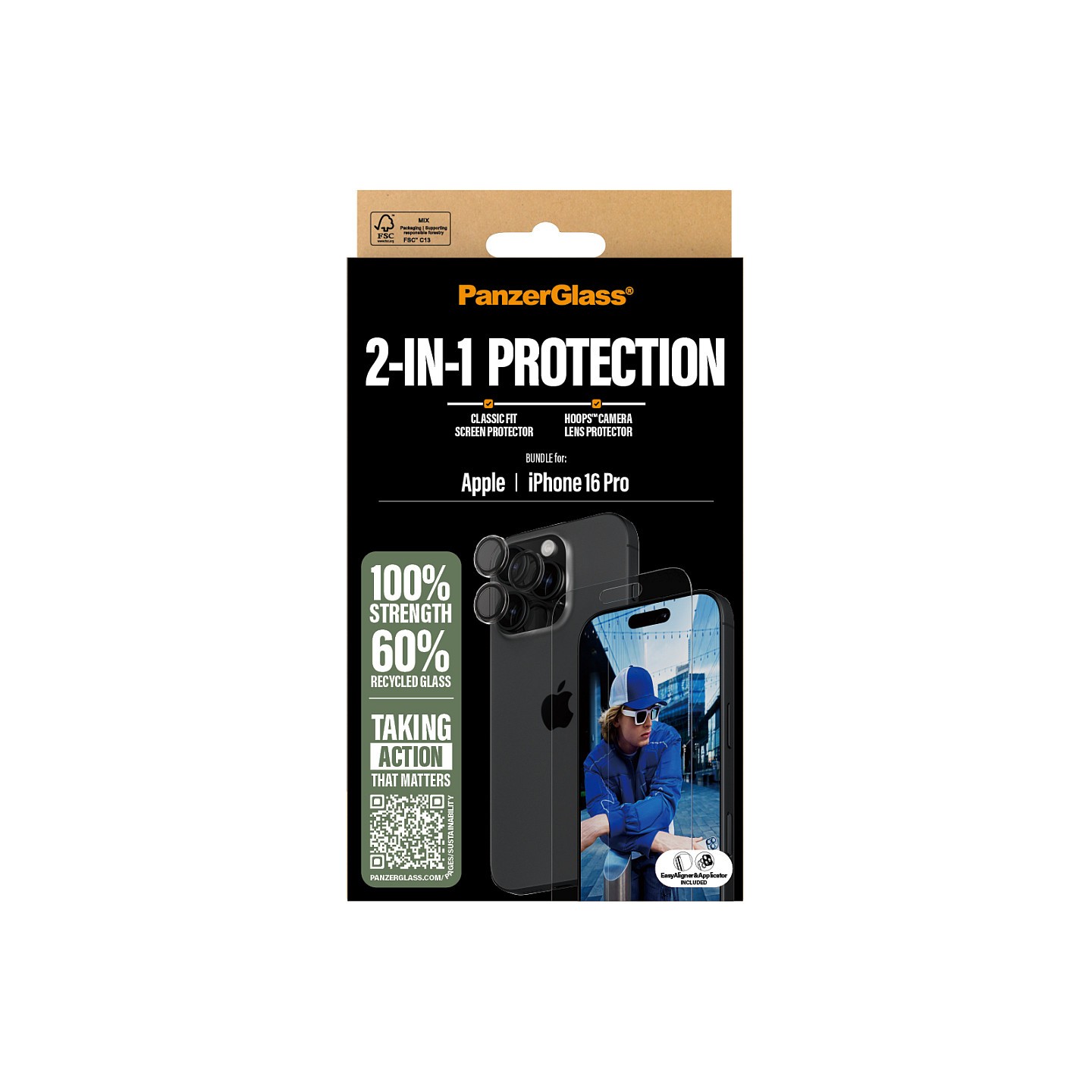PanzerGlass 2-in-1 Bundle iPhone 16 Pro — Buy in Cyprus with Fast Delivery