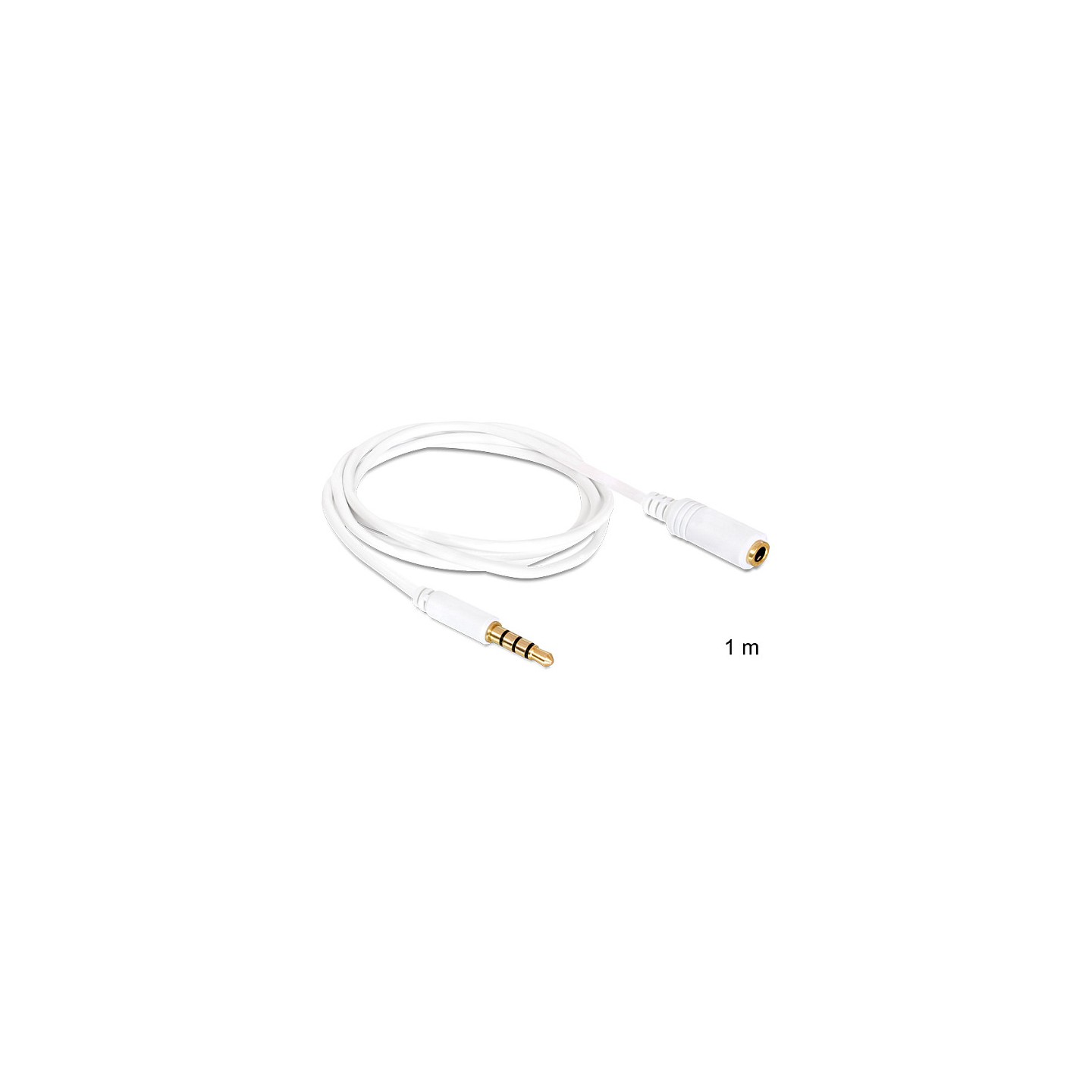 Verlängerungskabel Audio Klinke 3.5 mm Stecker Buchse 4 Pin 1 m — Buy in Cyprus with Fast Delivery