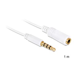 Verlängerungskabel Audio Klinke 3.5 mm Stecker Buchse 4 Pin 1 m — Buy in Cyprus with Fast Delivery