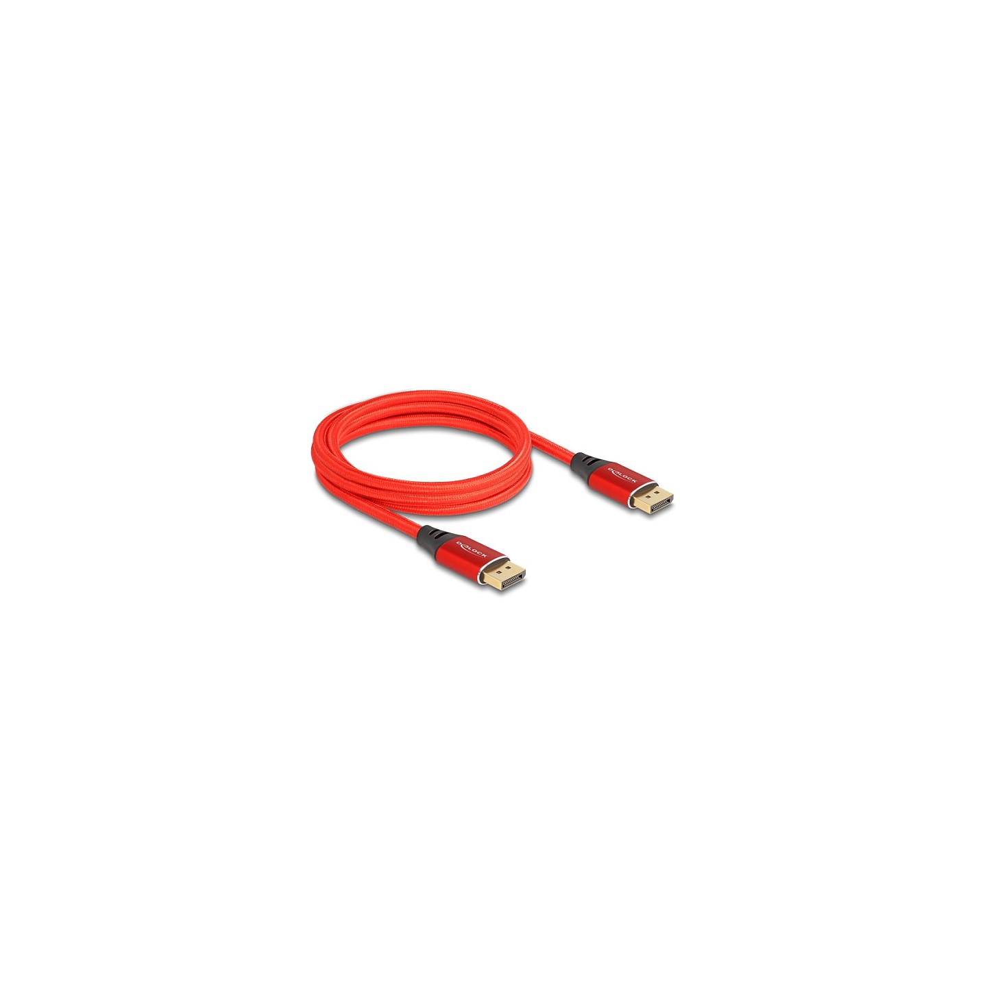DELOCK DisplayPort Kabel 16K 60 Hz 2m rot Metall — Buy in Cyprus with Fast Delivery