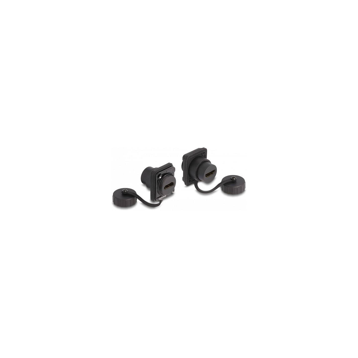 D-Typ Modul HDMI-A Buchse zu HDMI-A Buchse mit Verschlusskappe IP67 staub- und wasserdicht — Buy in Cyprus with Fast Delivery
