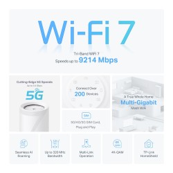 TP-Link Deco BE65-5G(1-pack) Whole Home Mesh Wi-Fi 7 Router — Buy in Cyprus with Fast Delivery