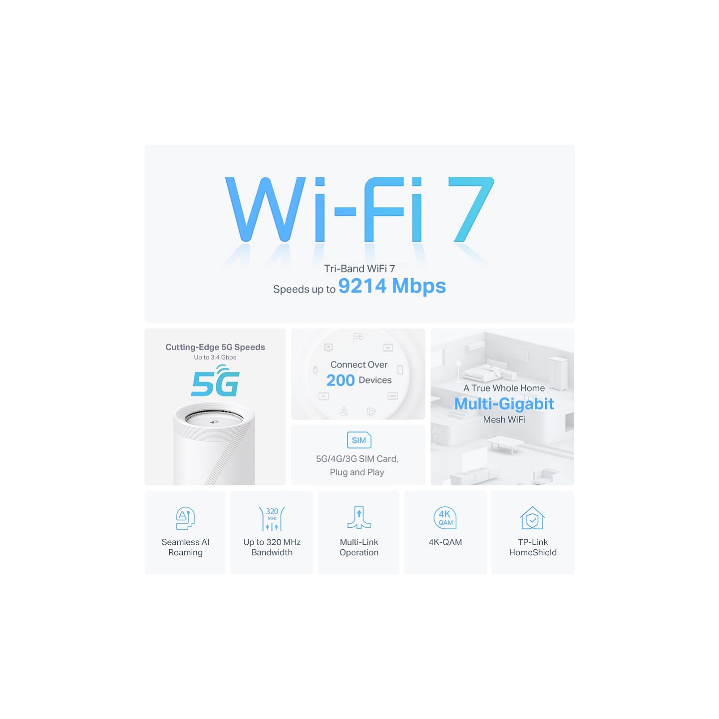TP-Link Deco BE65-5G(1-pack) Whole Home Mesh Wi-Fi 7 Router — Buy in Cyprus with Fast Delivery
