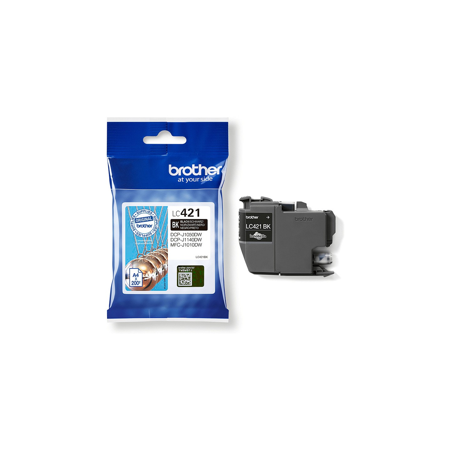 Brother Tintenpatrone LC-421BK Schwarz (ca. 200 Seiten) — Buy in Cyprus with Fast Delivery