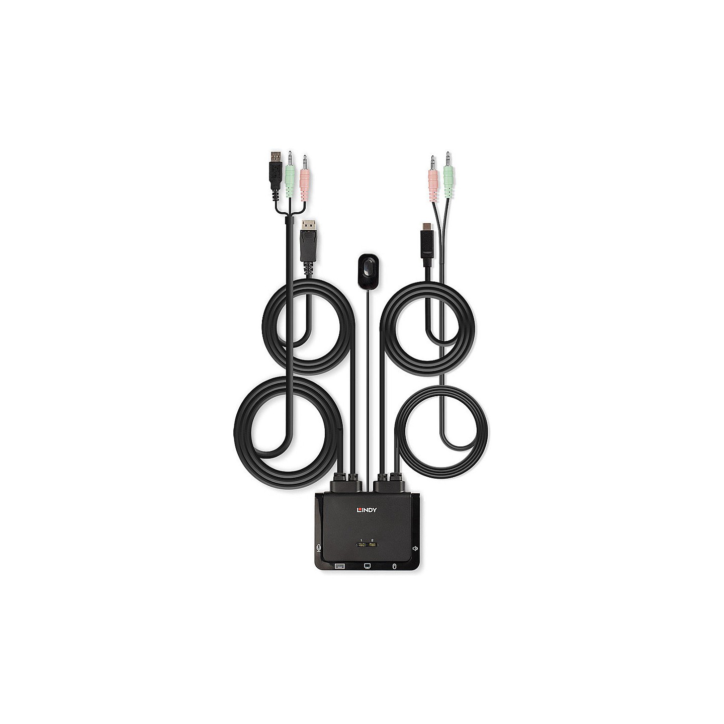 LINDY 2 Port DisplayPort 1.2. USB-C Cable KVM Switch — Buy in Cyprus with Fast Delivery