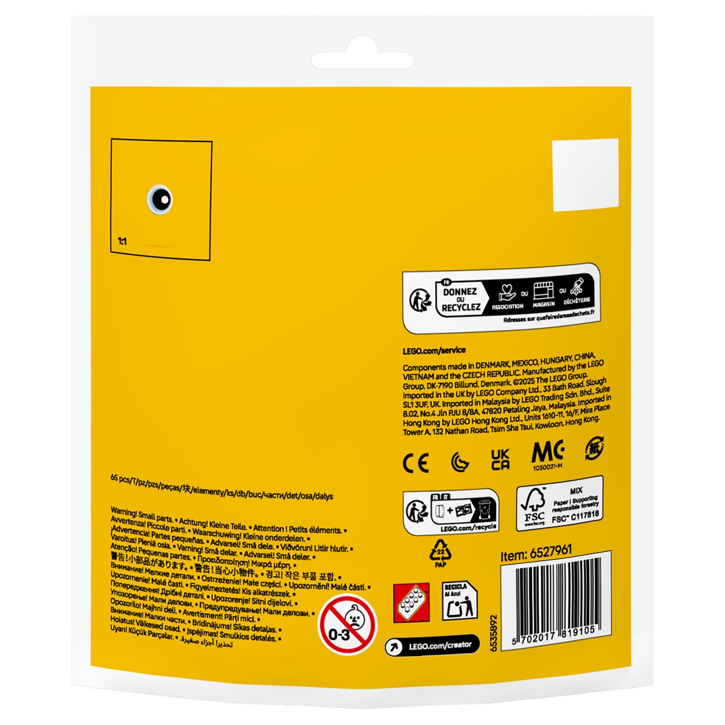 LEGO 30690 Creator Malspa mit Osterei und Kken (Polybag) — Buy in Cyprus with Fast Delivery