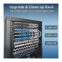 Equip Patchkabel Cat6A SlimFlex U UTP 0.25m rot LSZH 2xRJ45 Polybeutel — Buy in Cyprus with Fast Delivery