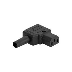 BACHMANN Kaltgertekupplung IEC320 C13 rechtsgewinkelt 10A 250VAC schwarz Schraubanschluss — Buy in Cyprus with Fast Delivery