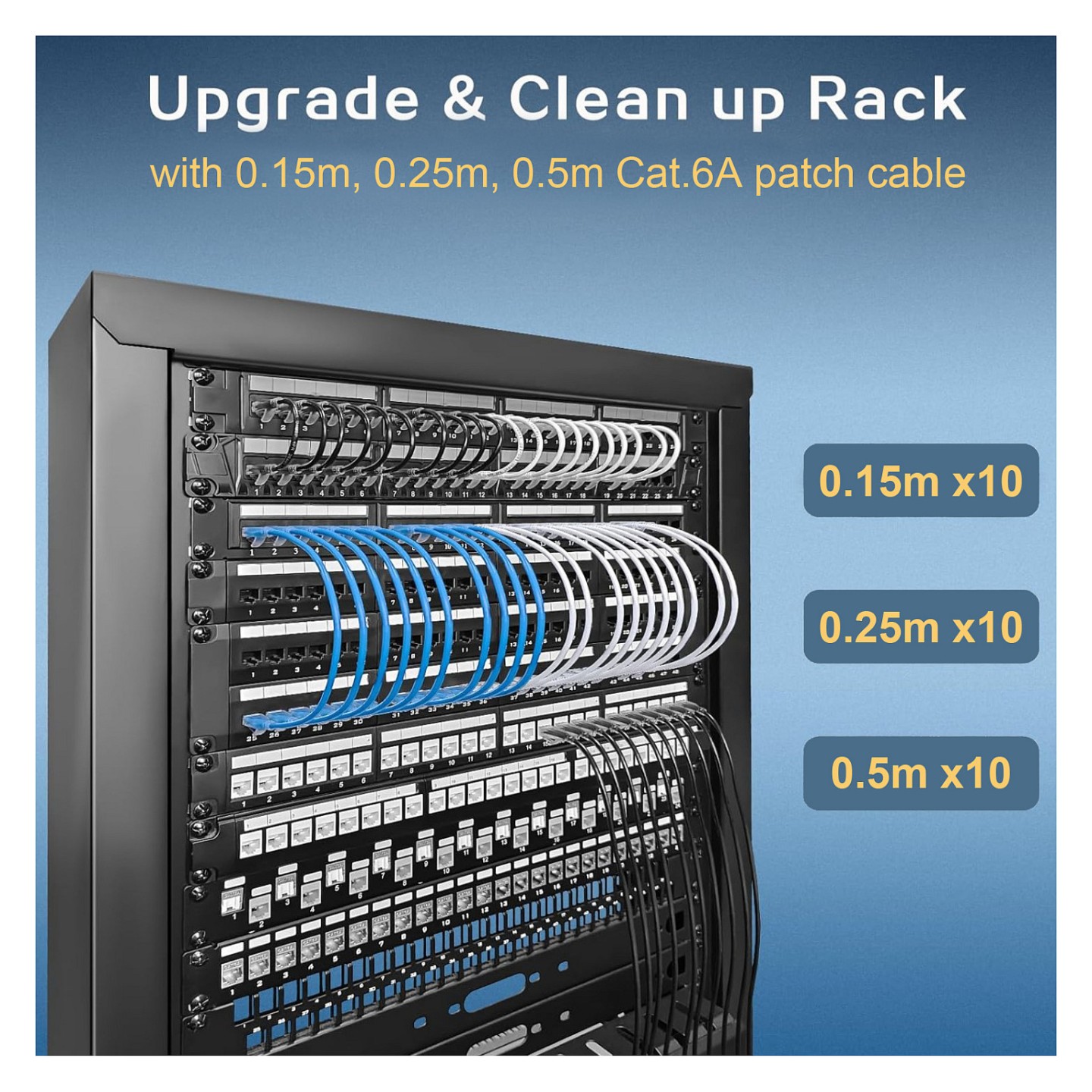 Equip Patchkabel Cat6A SlimFlex U UTP 3.00m schw.LSZH 2xRJ45 Polybeutel — Buy in Cyprus with Fast Delivery