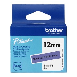 Schriftband Brother 12mmx4m schwarz lila BTAG-F31 — Buy in Cyprus with Fast Delivery