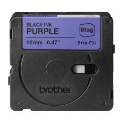 Schriftband Brother 12mmx4m schwarz lila BTAG-F31 — Buy in Cyprus with Fast Delivery