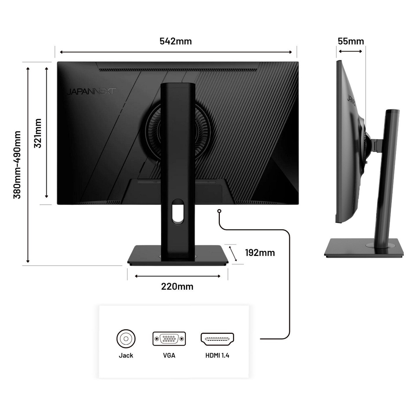 JapanNext FULL HD Monitor 60.5cm (23.8') — Buy in Cyprus with Fast Delivery
