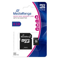 CARD Mediarange 8GB microSDHC - 8 GB - MicroSDHC - Klasse 10 - Schwarz — Buy in Cyprus with Fast Delivery