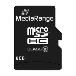 CARD Mediarange 8GB microSDHC - 8 GB - MicroSDHC - Klasse 10 - Schwarz — Buy in Cyprus with Fast Delivery