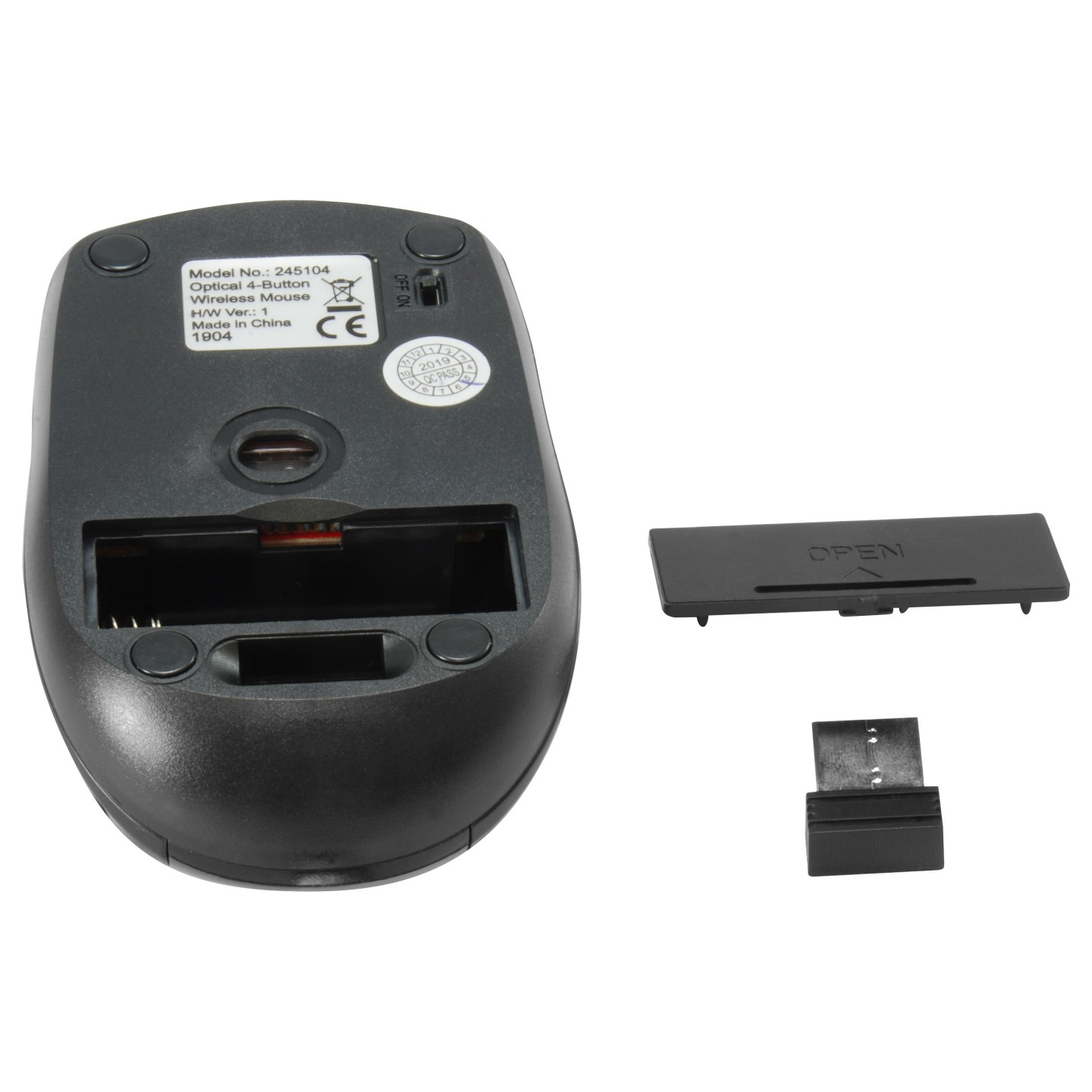 Equip Optische Maus kabellos USB Travel 4 Tasten R+L schwarz — Buy in Cyprus with Fast Delivery