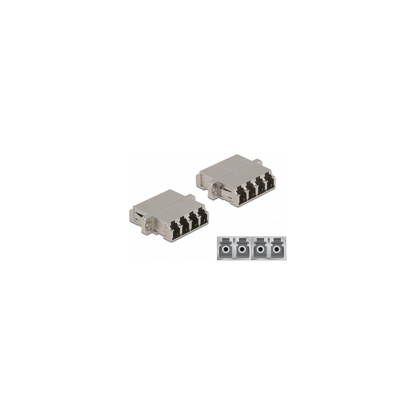 LWL Kupplung LC Quad Buchse zu LC Quad Buchse Singlemode Metall — Buy in Cyprus with Fast Delivery